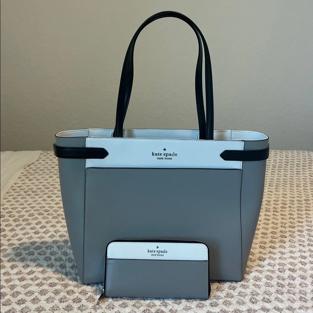 Kate Spade New York Staci Continental Wallet Nimbus Grey Multi